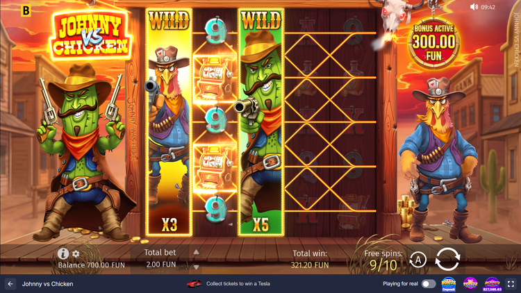 Johnny vs Chicken Slot - 3 - BitStarz Casino