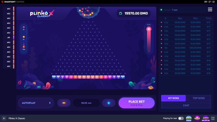 Plinko X Classic - 2 - BitStarz Casino