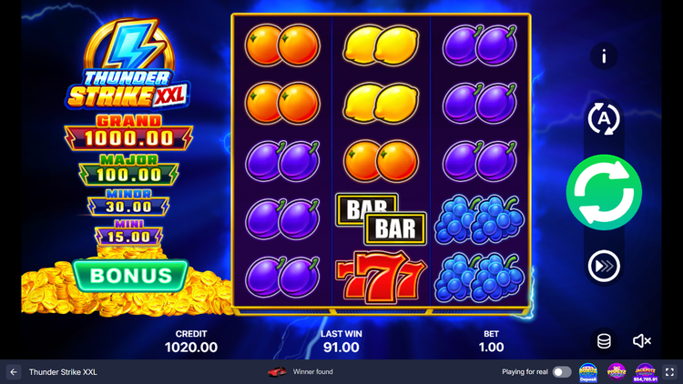 Thunder Strike XXL Slot - 1 - BitStarz Casino