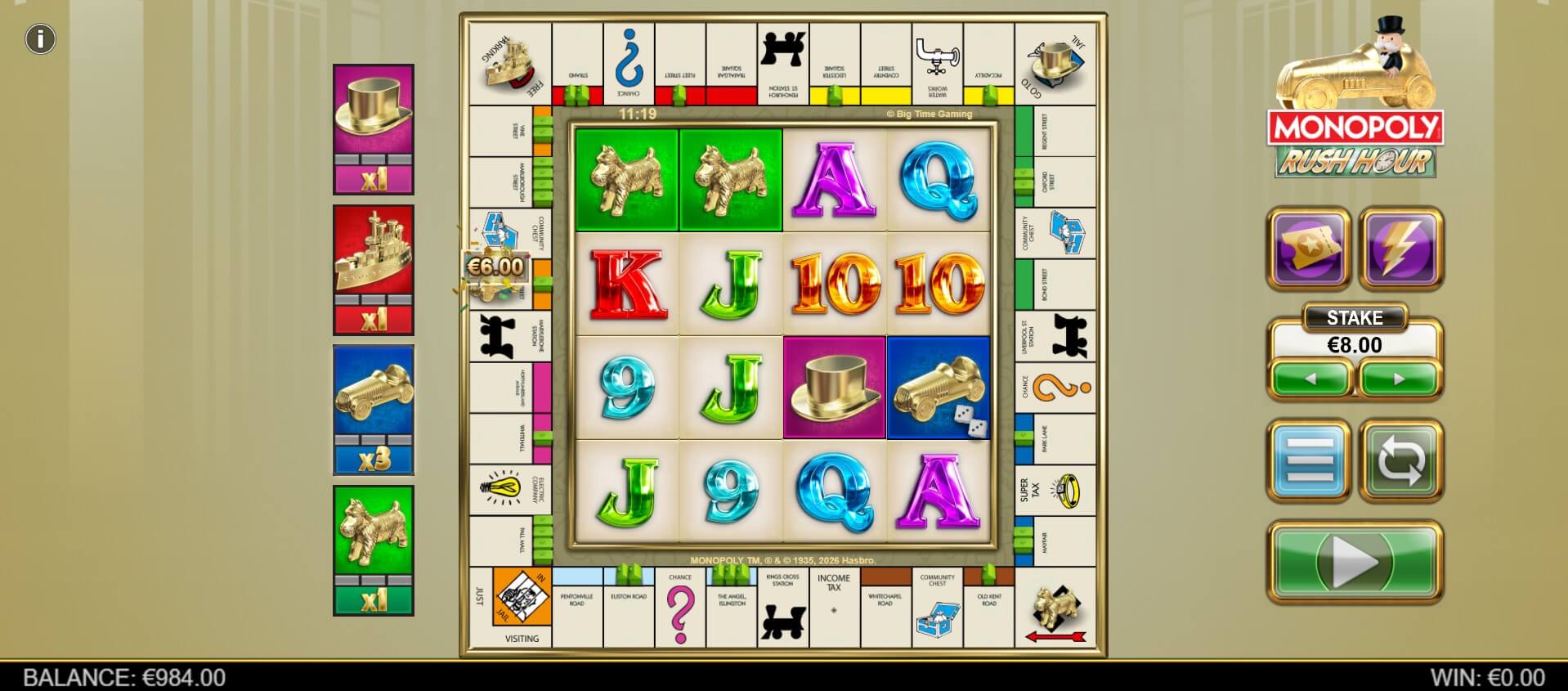 Monopoly Rush Hour Slot - 2 - BitStarz Casino