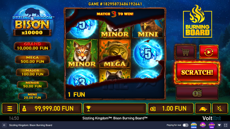 Sizzling Kingdom: Bison Burning Board - 2 - BitStarz Casino