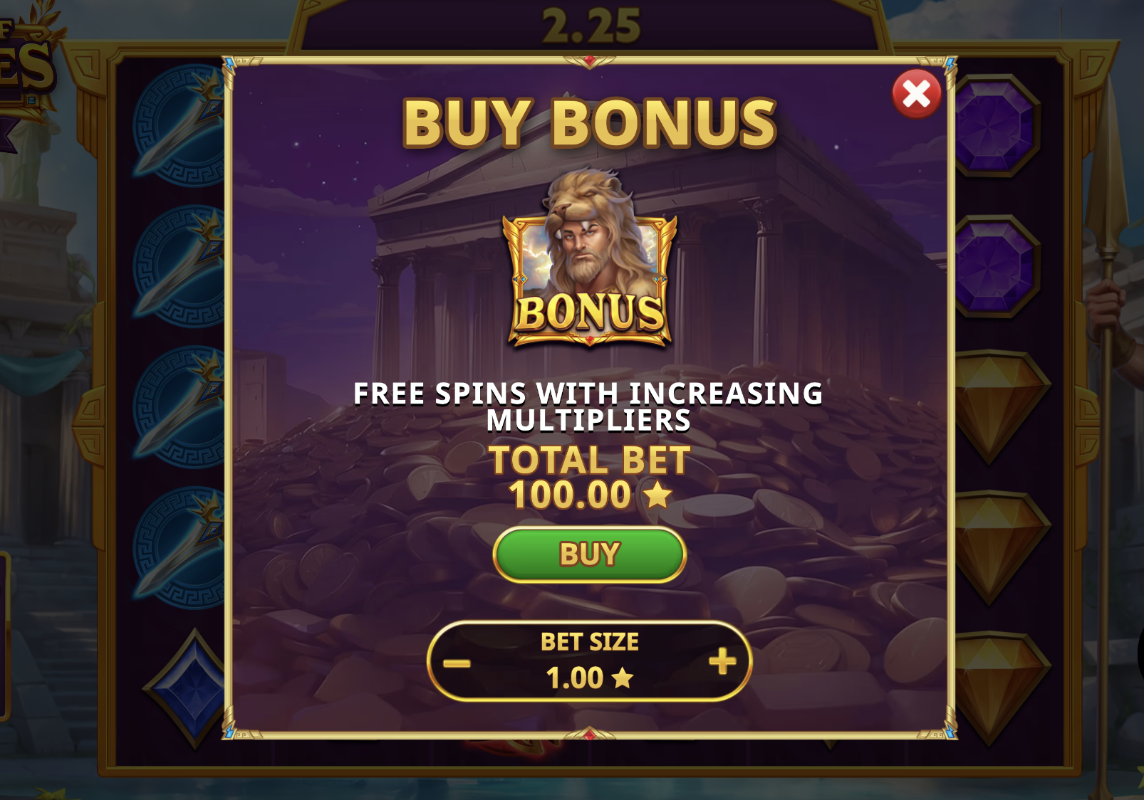 Power of Hercules Bonanza Slot Image 3