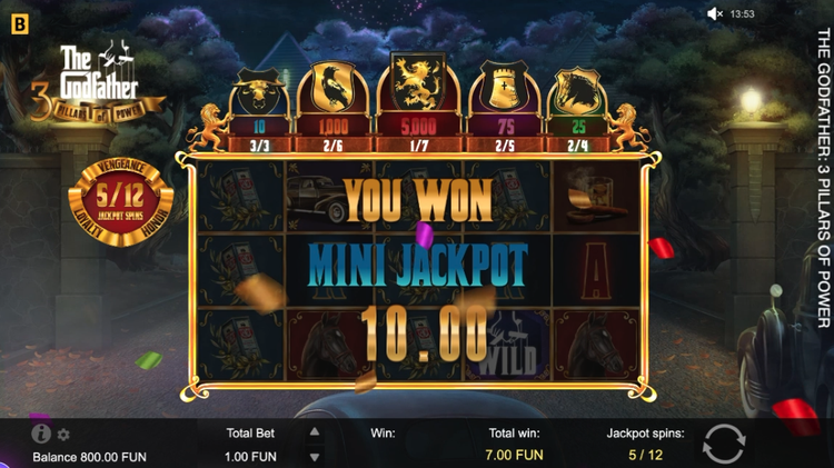 The Godfather 3: Pillars of PowerSlot - 2 - BitStarz Casino