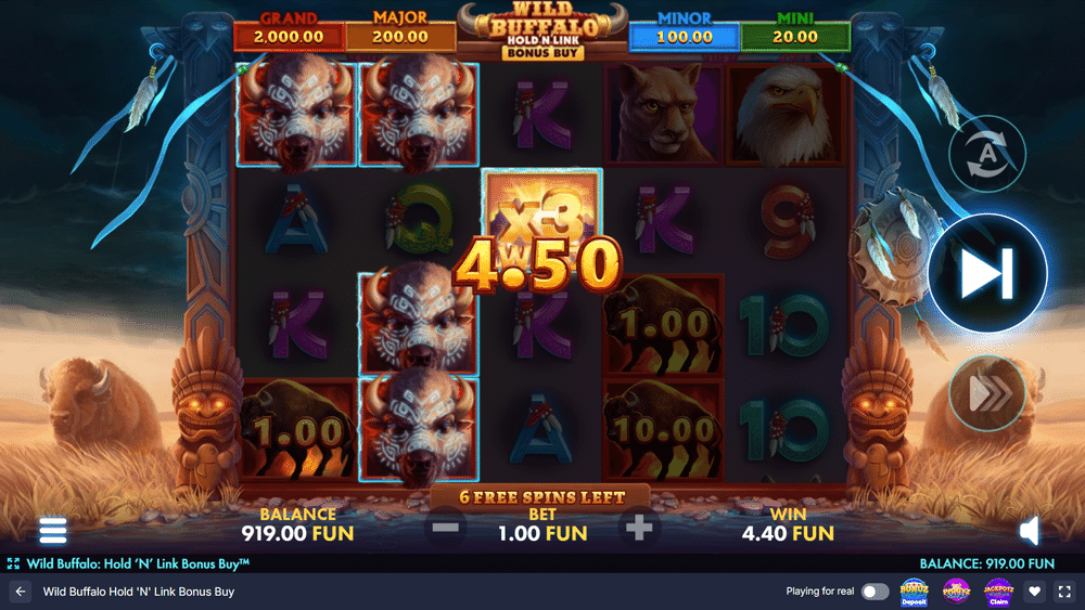 Wild Buffalo Hold 'N' Link Bonus Buy Slot - 2 - BitStarz Casino