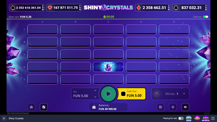 Shiny Crystals Slot - 1 - BitStarz Casino