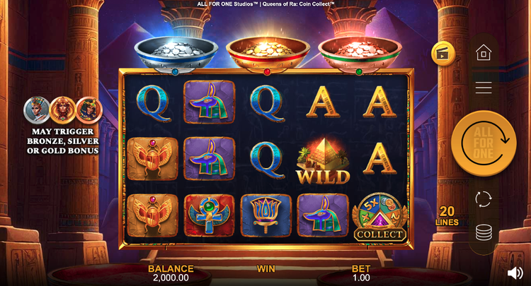 Queens of Ra: Coin Collect Slot - 1 - BitStarz Casino