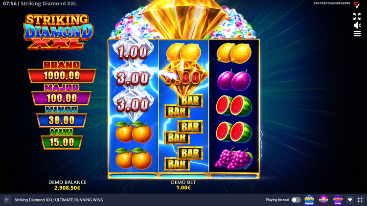 Striking Diamond XXL: Ultimate Running Wins Slot - 1 - BitStarz Casino