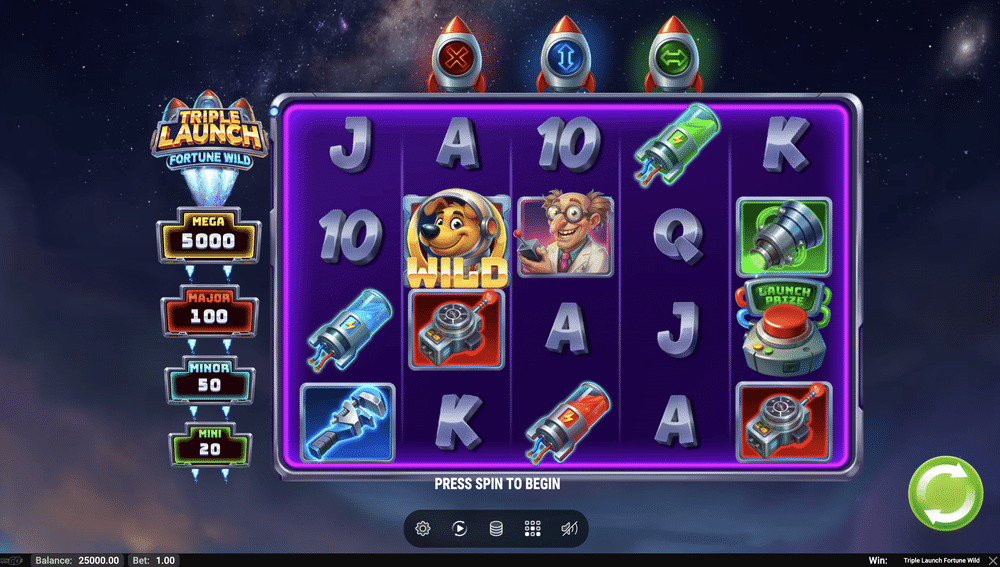 Triple Launch Fortune Wild Slot - 1 - BitStarz Casino