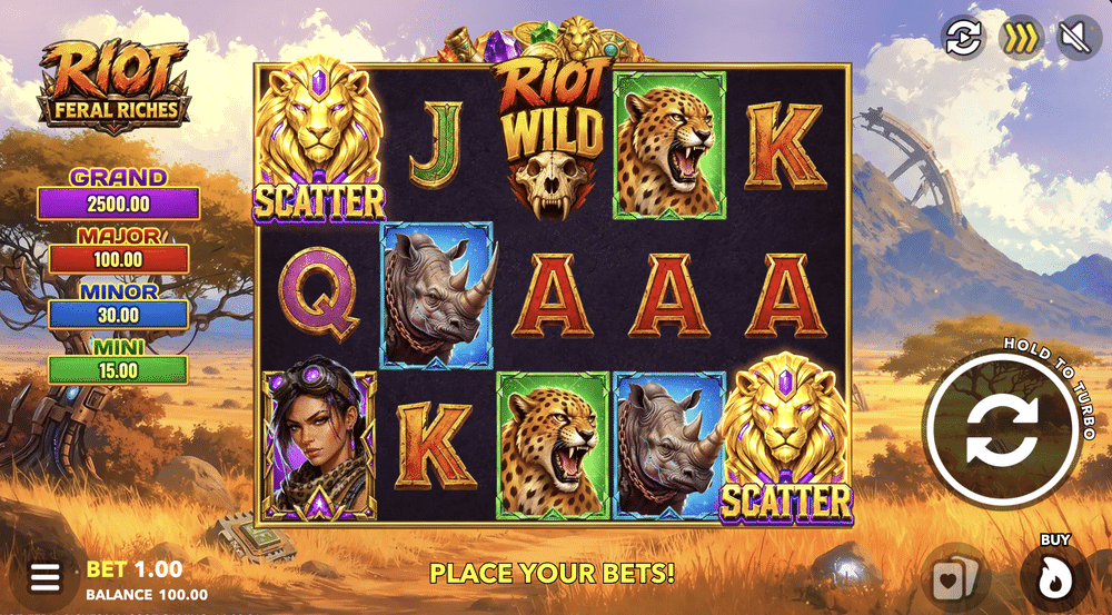 Riot: Feral Riches Slot - 1 - BitStarz Casino