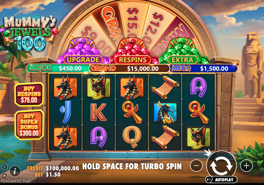 Mummy's Jewels 100 Slot - 1 - BitStarz Casino