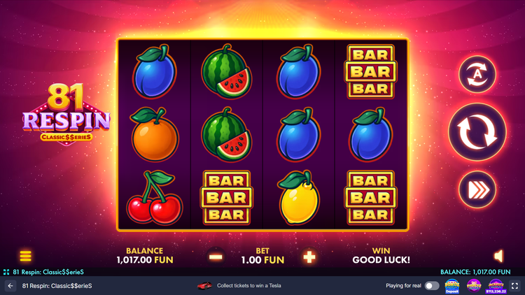 81 Respin: Classic$$erieS Slot - 1 - BitStarz Casino