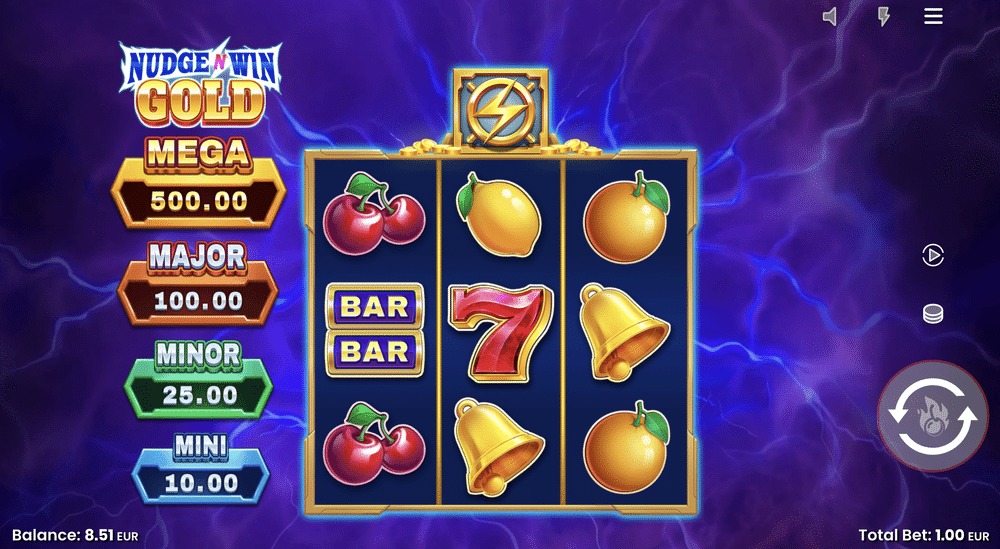 Nudge 'N' Win Gold Slot - 1 - BitStarz Casino
