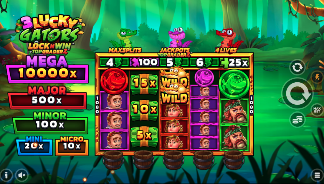 3 Lucky Gators Slot - 1 - BitStarz Casino