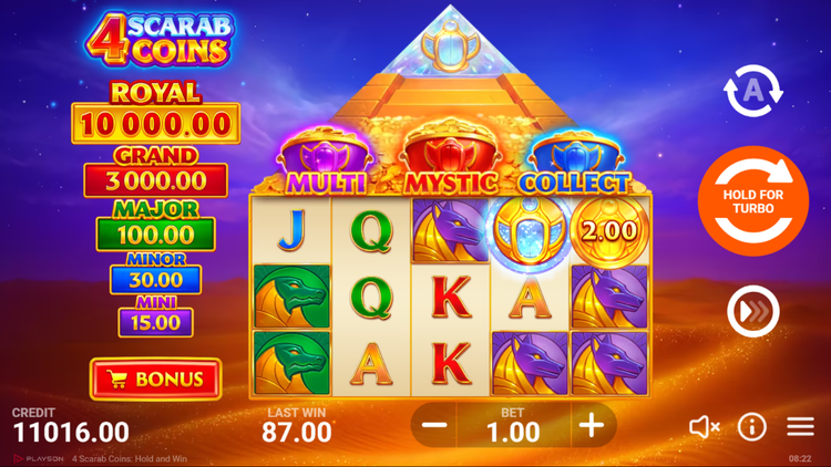 4 Scarab Coins: <span class=