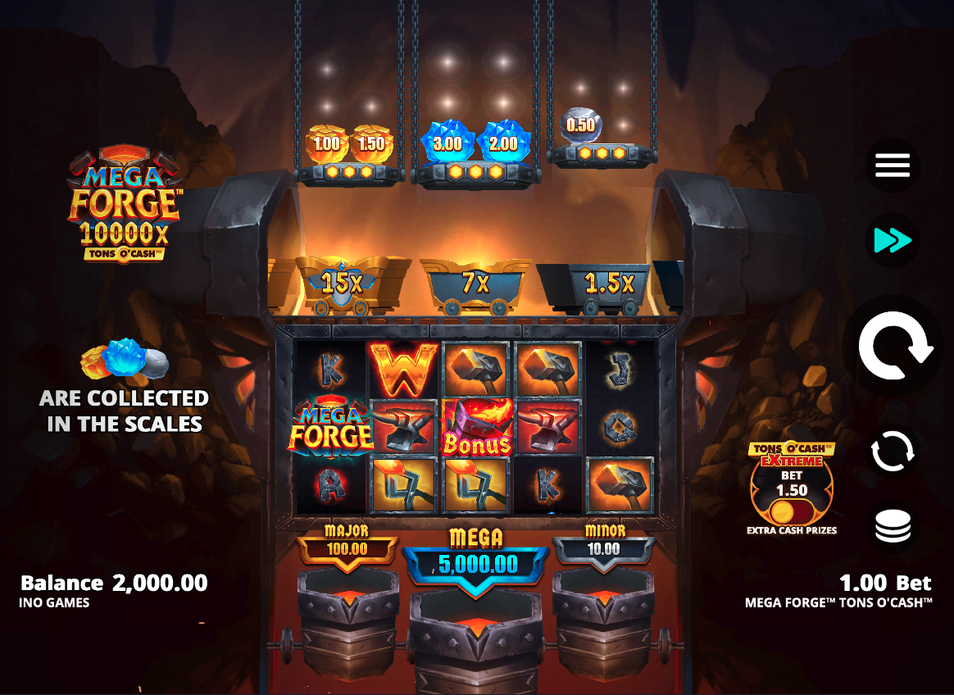 Mega Forge Tons O'Cash Slot - 1 - BitStarz Casino