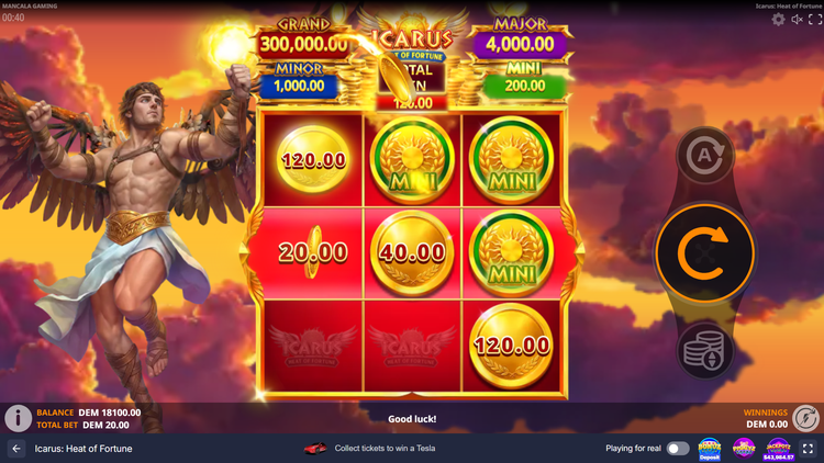 Icarus: Heat of Fortune Slot - 3 - BitStarz Casino