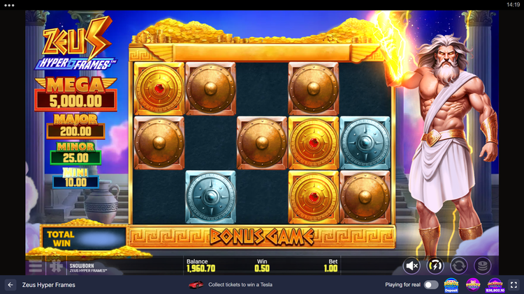Zeus Hyper Frames Slot - 2 - BitStarz Casino