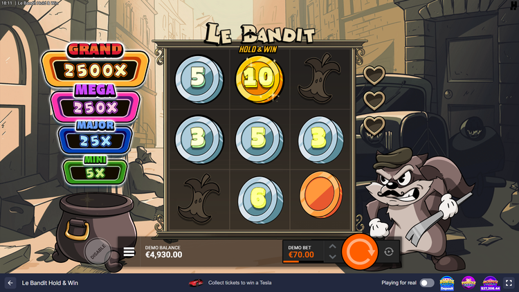 Le Bandit Hold & Win Slot - 2 - BitStarz Casino