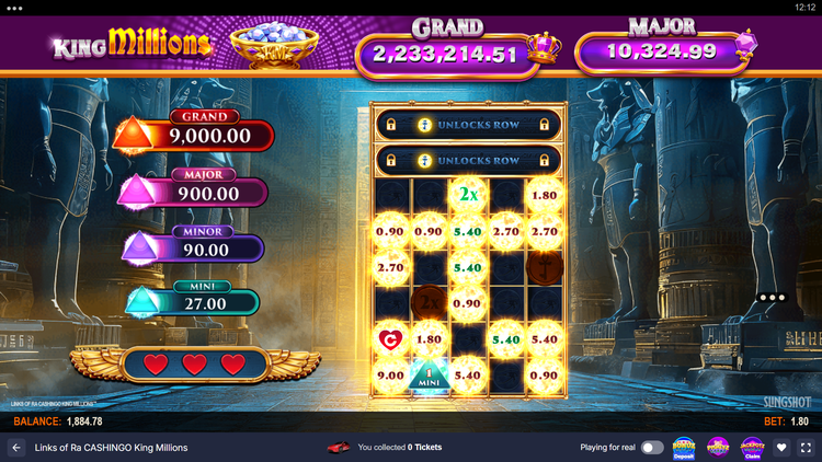 Links of Ra CASHINGO King Millions Slot - 3 - BitStarz Casino