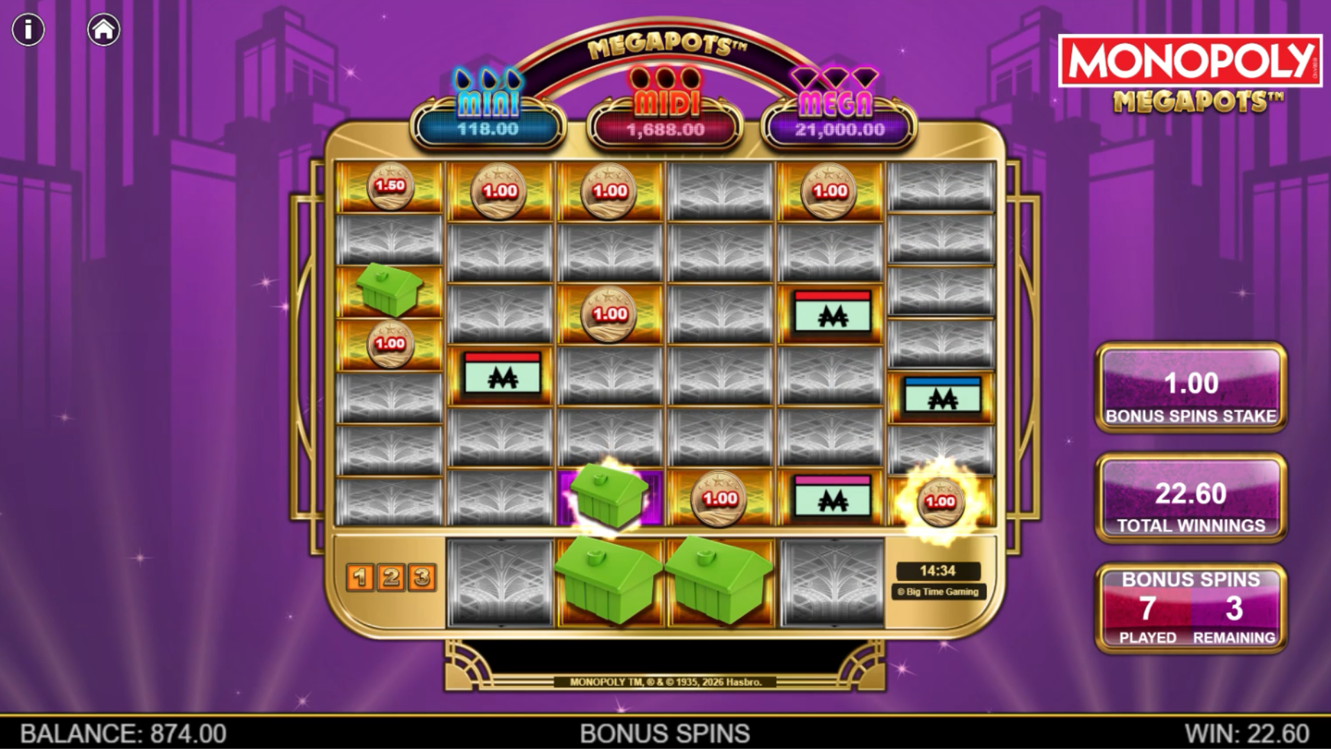 Monopoly Megapots Slot - 2 - BitStarz Casino