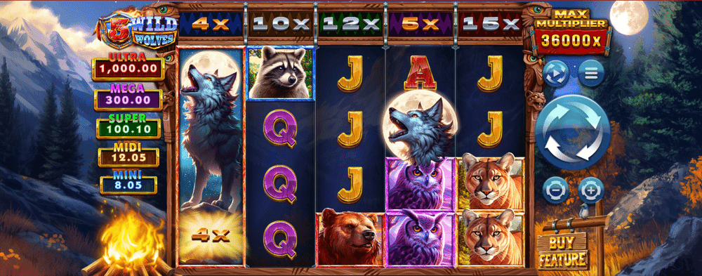 5 Wild Wolves Slot - 1 - BitStarz Casino