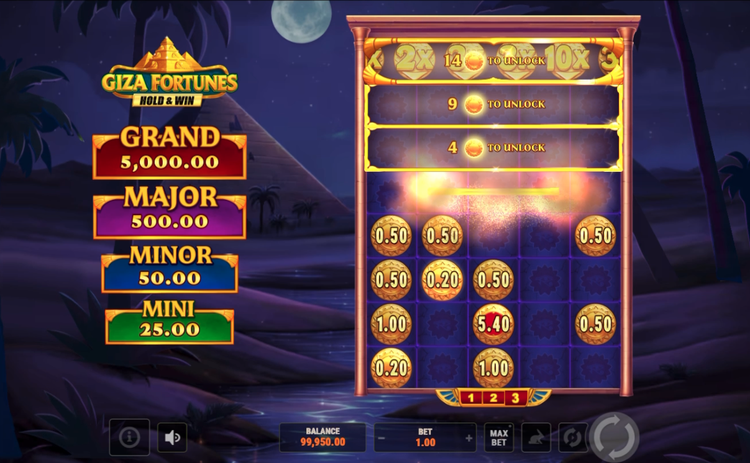Giza Fortunes Hold & Win Slot - 2 - BitStarz Casino