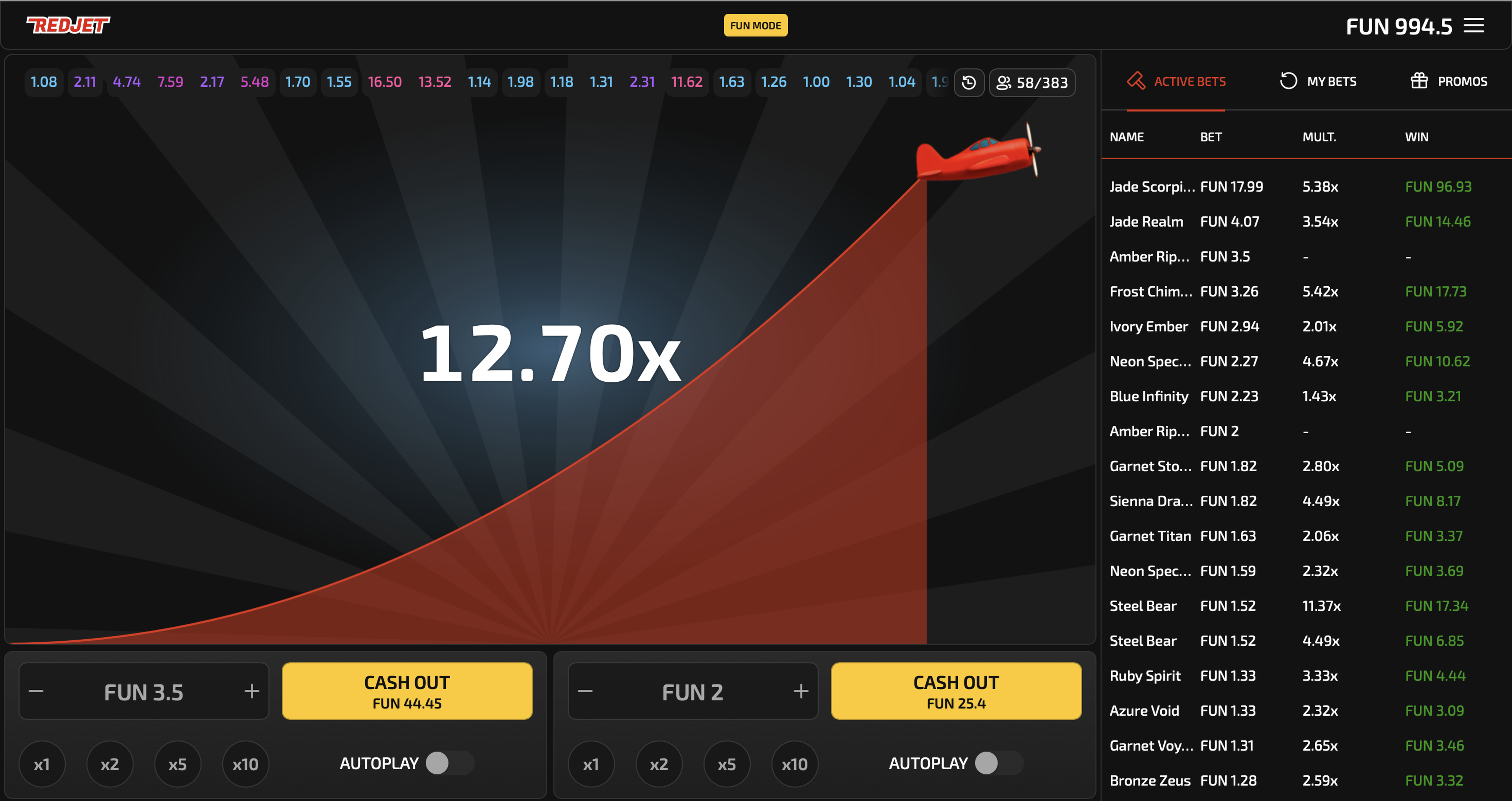 RedJet Game - 2 - BitStarz Casino