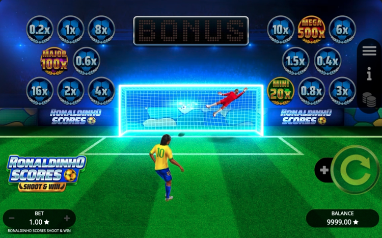 Ronaldinho Scores Shoot & Win - 1 - BitStarz Casino