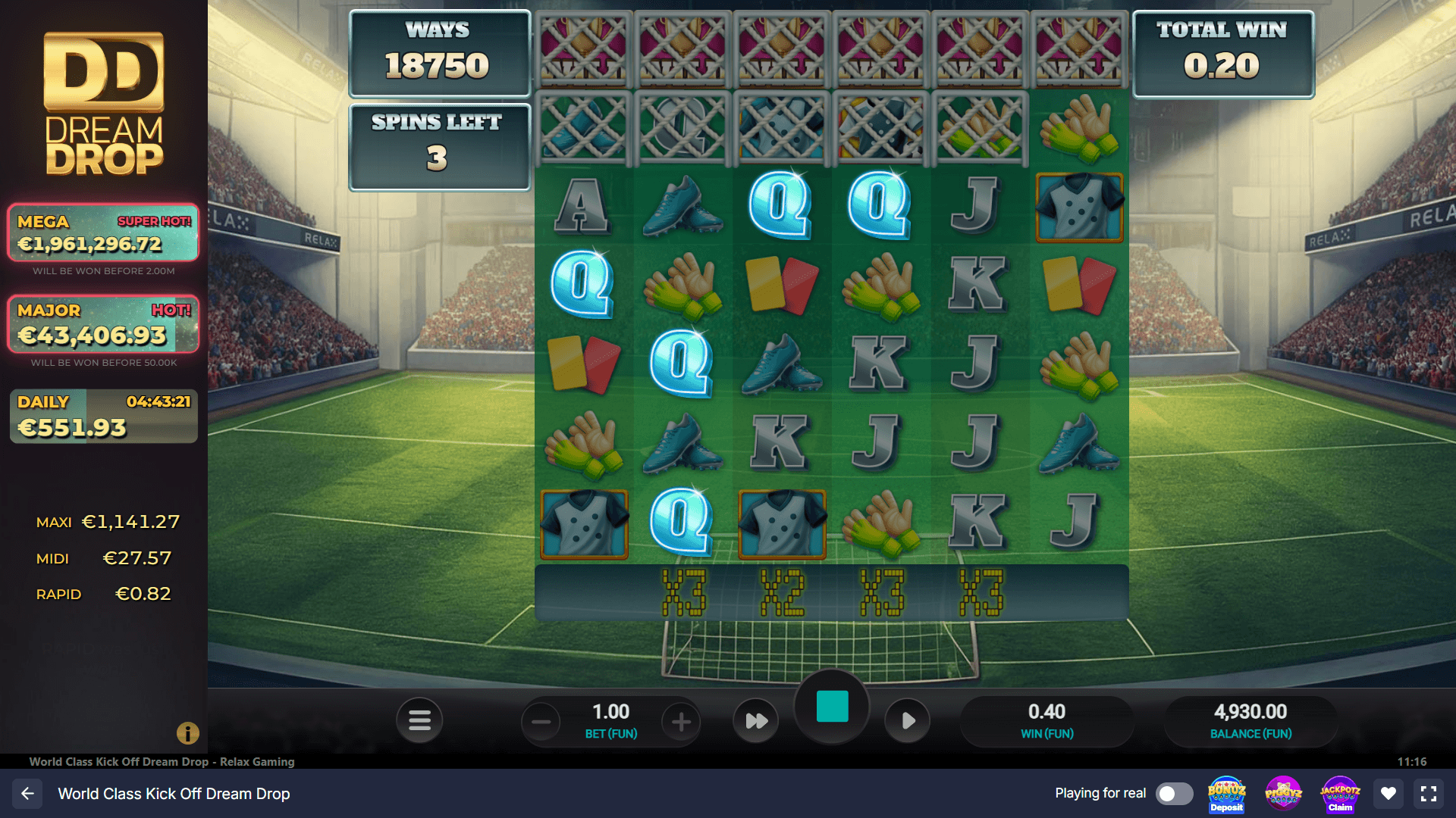 World Class Kick Off Dream Drop Slot - 2 - BitStarz Casino