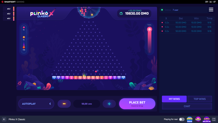 Plinko X Classic - 1 - BitStarz Casino