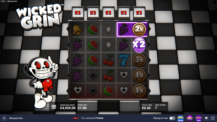 Wicked Grin Slot - 3 - BitStarz Casino