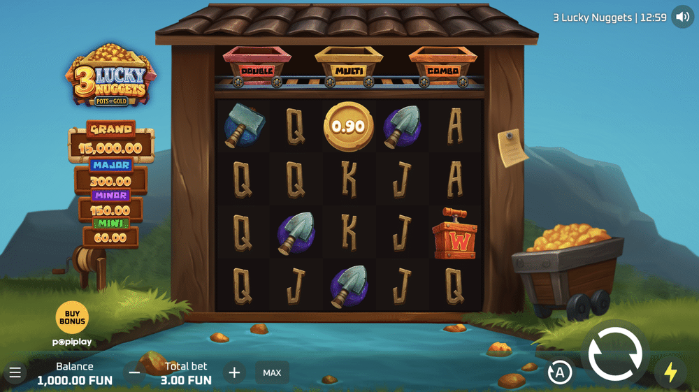 3 Lucky Nuggets Slot - 1 - BitStarz Casino