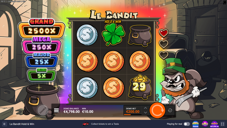 Le Bandit Hold & Win Slot - 3 - BitStarz Casino