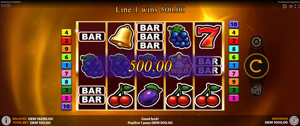 Fruityliner Supreme Slot - 2 - BitStarz Casino