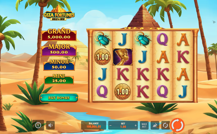 Giza Fortunes Hold & Win Slot - 1 - BitStarz Casino