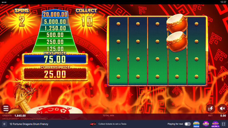 12 Fortune Dragons Drum Frenzy Slot - 2 - BitStarz Casino