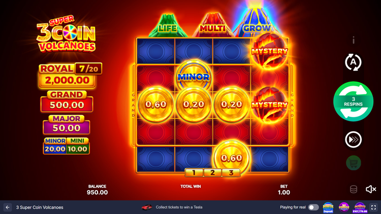 3 Super Coin Volcanoes Slot - 3 - BitStarz Casino