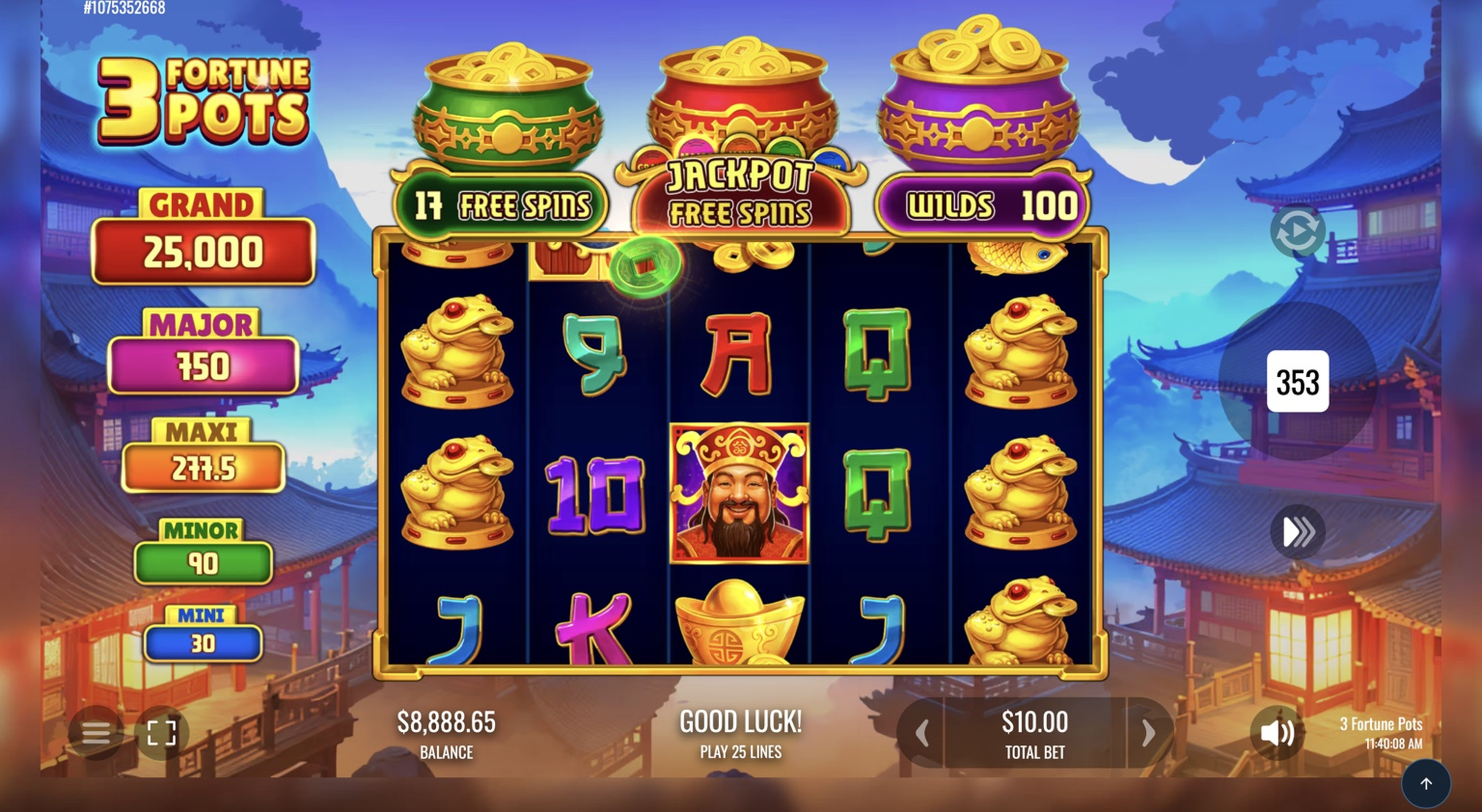 3 Fortune Pots <span class=