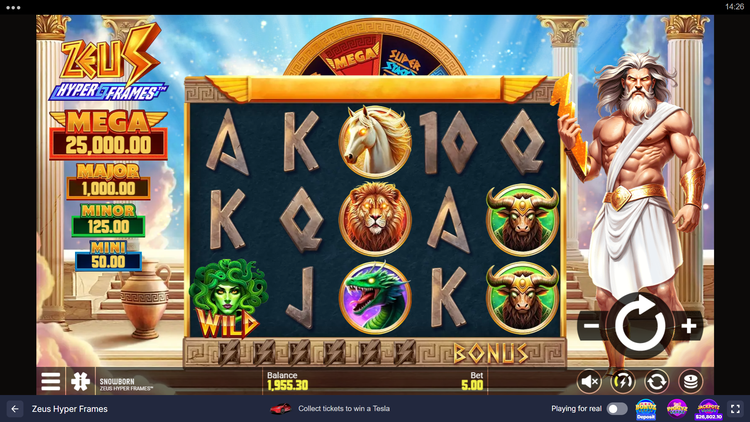 Zeus Hyper Frames Slot - 1 - BitStarz Casino