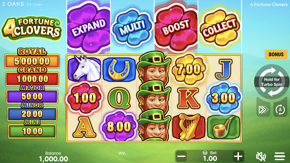 4 Fortune Clovers Slot - 1 - BitStarz Casino