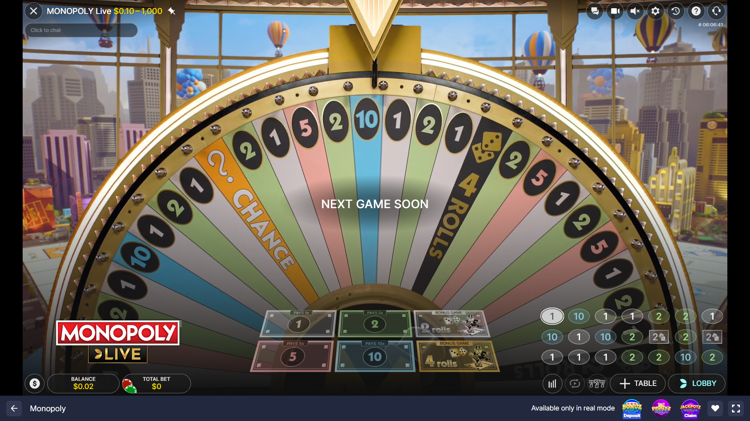 MONOPOLY Live - 2 - BitStarz Casino