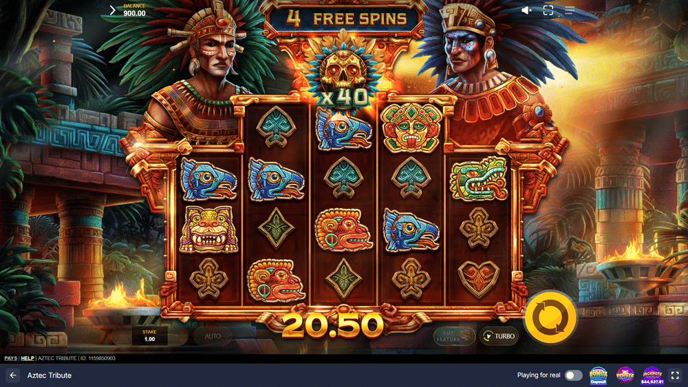 Aztec Tribute Slot - 3 - BitStarz Casino