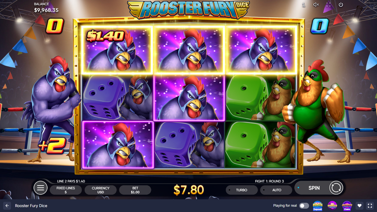 Rooster Fury Dice Slot - 2 - BitStarz Casino