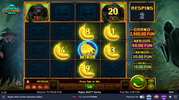 Mighty Wild: Gorilla Halloween Edition Slot - 3 - BitStarz Casino