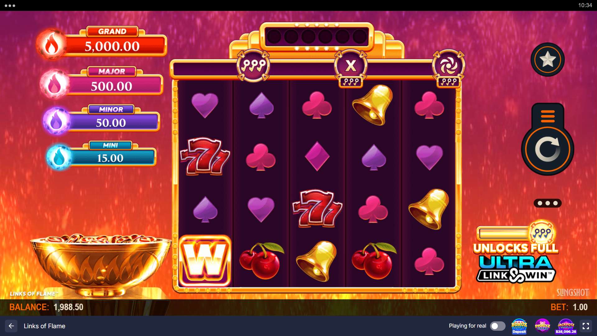 Links of Flame Slot - 1 - BitStarz Casino