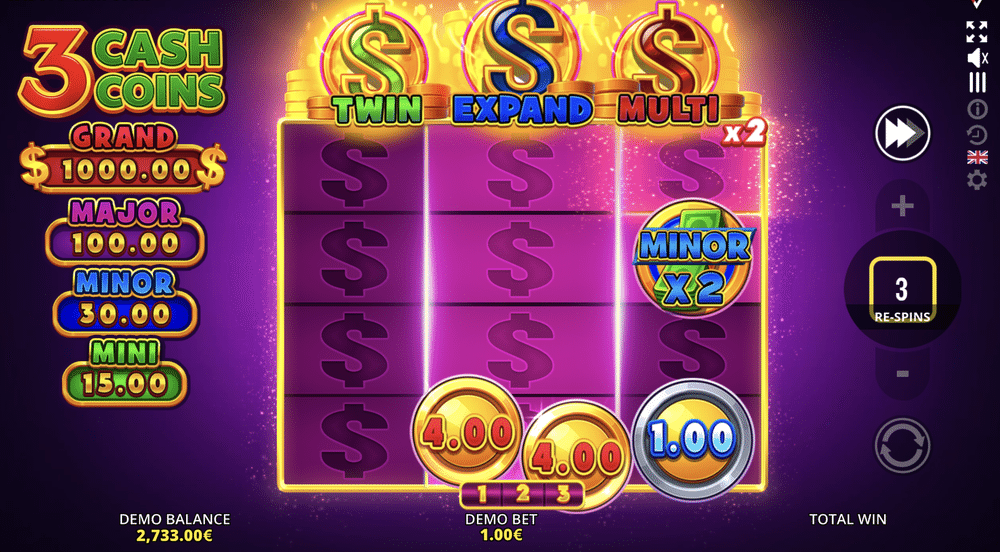 3 Cash Coins: Running Wins Slot - 2 - BitStarz Casino