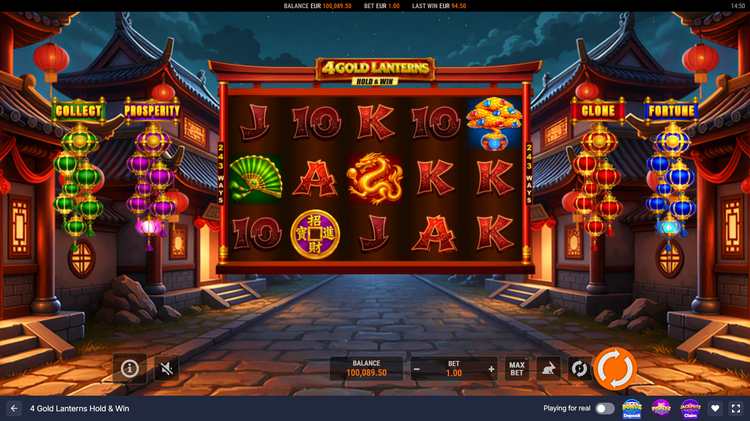 4 Gold Lanterns Hold & Win Slot - 1 - BitStarz Casino
