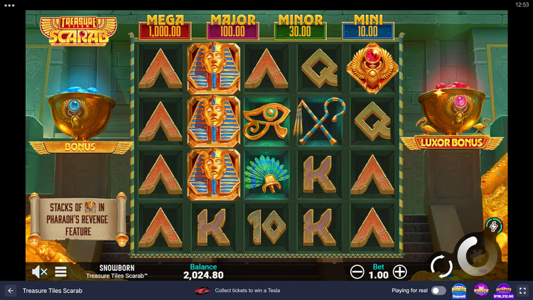 Treasure Tiles Scarab Slot - 1 - BitStarz Casino