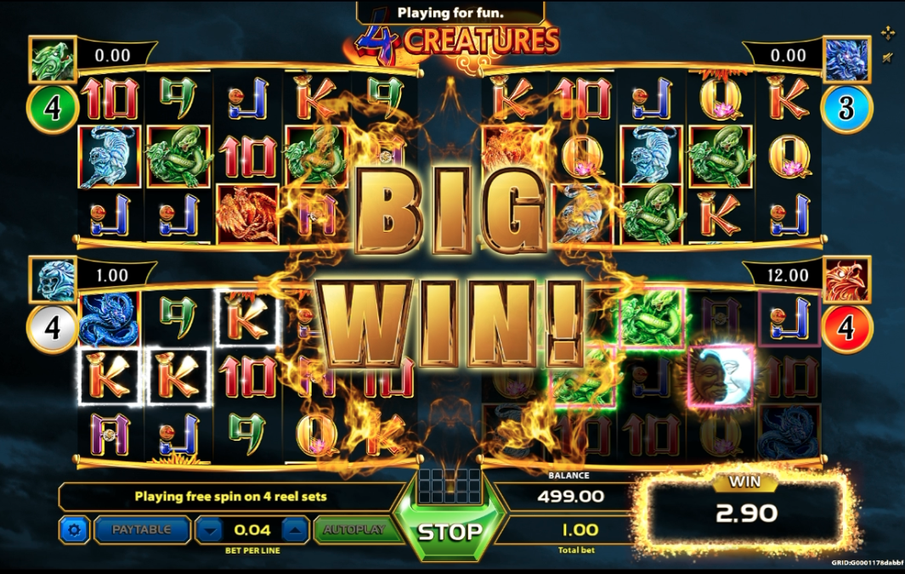 Four Creatures Slot - 2 - BitStarz Casino