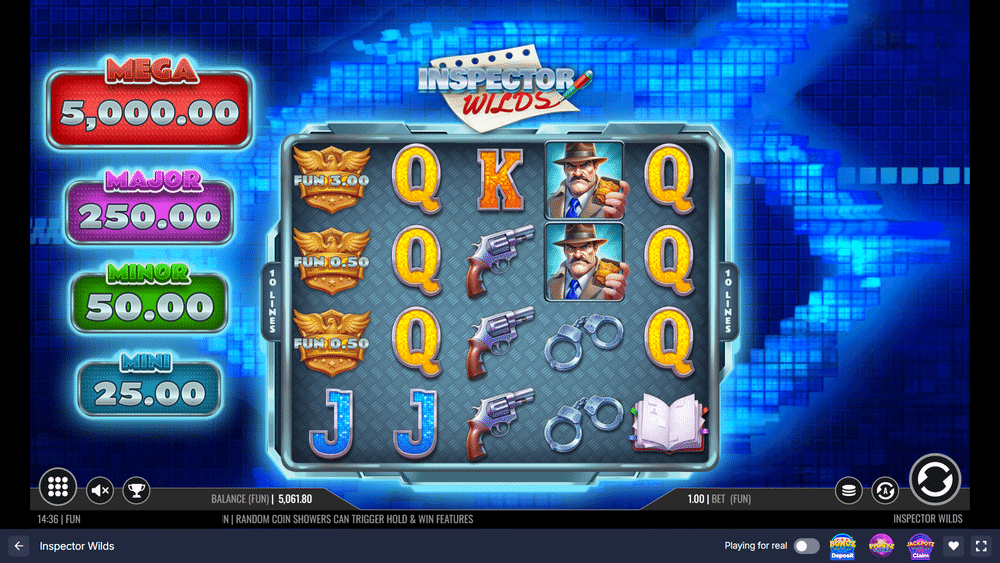 Inspector Wilds Slot - 1 - BitStarz Casino